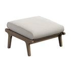 Modway Saratoga Outdoor Teak Ottoman - Pebble-Non-Marking Foot Glides