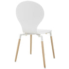 Modway - Path Chaise à manger Ensemble de 4 - Blanc-5