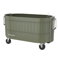 Permasteel Garden Bed with Self-Watering System - Army Green-Engrow Technology for sustainable gardening experience