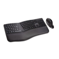 Kensington Pro Fit Ergo Wireless Keyboard and Mouse - Black-Ergonomist-approved design positions your hand for improved comfort
