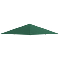 Outsunny 10' L x 10' W Square Gazebo Canopy Replacement UV Protected Top Cover - Green-Durable and weather resistant extra tough polyester fabric with PA coating 