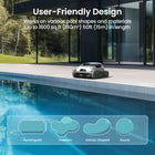 Aiper Scuba N1 Plus Robotic Pool Cleaner for In-Ground Pools with MicroMesh Filtration, App & Caterpillar Treads-Dimensions are 17.5(L)x15.3(W)x9.3(H) inches