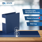 Davis Group Premium Economy Binder - Round Ring - 3" - Royal Blue - 6 Pack-Ideal for Conferences, Reference, Colleges & Universities