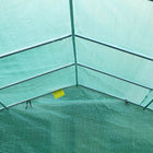 Outsunny - Serre de jardin à grande entrée 26 pi x 10 pi x 7 pi avec cadre en acier, vert-Structure robuste en acier avec revêtement en poudre pour éviter la rouille, la corrosion, l'écaillage et le pelage
