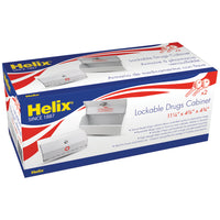 Helix - Armoire à médicaments sur ordonnance verrouillable – Construction en acier robuste – Blanc-L'armoire de médicaments d'ordonnance compacte et durable aide à garder les médicaments hors de la portée des enfants et des autres à qui ils ne sont pas prescrits !