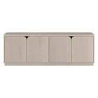 Hudson&Canal Fitzroy TV Stand for TV's up to 78" - Alder White-A transitional design accommodates TVs up to 78" for your entertaining space