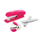 Hilroy 3-In-1 Compact Stapler Value Pack - Assorted Colours-Able to staple up to 20 sheets and tack papers, this compact stapler is the perfect desktop accessory