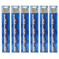 Ashley Productions Magnetic Scallop Border - Confetti - 12'/Pack - 6 Pack-Fun design to brighten up your board!