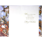 Rosedale General Christmas Greeting Cards/Envelopes - 5-1/2" x 8" - Glitter and Gold - 12 Pack-Printed on premium uncoated paper