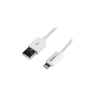 StarTech 3m (10ft) Long White Apple 8-pin Lightning Connector to USB Cable for iPhone / iPod / iPad-Maintain optimal charge time over longer distances, with a heavier gauge of wire