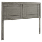 Modway Archie Wood King Headboard - Grey-King Wood Headboard