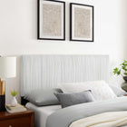 Modway Eloise Channel Tufted Performance Velvet Full/Queen Headboard - White-3 Mounting Positions