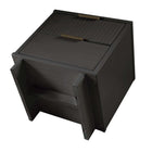 Manhattan Comfort Granville 18.11" Modern 2-Drawer Nightstand - Dark Grey-10