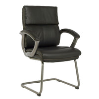 TygerClaw – Fauteuil de bureau moderne en cuir à dossier élevé, 21,7 x 16,5 x 24,4 po, noir-Confort moelleux toute la journée grâce au simili-cuir doux qui reste agréable même pendant les longues réunions