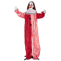 Outsunny - Clown animé grandeur nature pour Halloween - décoration d'Halloween-Design réaliste de clown grandeur nature de 65 pouces (165 cm) qui ajoute une touche effrayante à votre décoration 