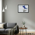 John Tavares Toronto Maple Leafs Shooting - Framed Canvas - 22" x 31"-Ready to hang - arrives fully assembled