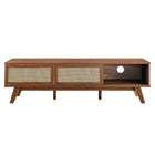 Modway Soma 60" TV Stand - Walnut-Non-Marking Foot Pads