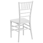 Flash Furniture HERCULES PREMIUM Series Resin Stacking Chiavari Chair - White-White Finish