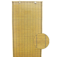 My Home My Living - Paravent suspendu en bambou avec coutures bleues - 10 cm (l) x 15 cm (l) - Marron-Dimensions : 4' de large x 6' de long