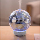 Rotate Disco Ball Essential Oil Diffuser Ultrasonic Cool Mist Humidifier - Silver-Quiet and safe operation: Uses ultrasonic technology for discreet use with an automatic shut-off feature for added peace of mind