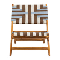 Zuo Sunshine Lounge Chair - Multicolor-Weather resistant solid acacia wood frame with synthetic rattan weave