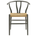 Modway Amish 32" Wood Dining Accent Chair - Light Grey-8