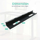MotionGrey Under Desk Cable Management Tray - Cord Organizer for Standing Desks & Workstations - Black-7