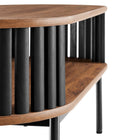 Modway Fortitude Wood Coffee Table - Walnut Black-7