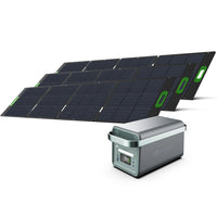 Yoshino Solid-State Portable 2,000W Solar Generator with 3x200W Portable Solar Panels-ADVANCED SOLID-STATE TECHNOLOGY—Solid-state technology (SST) is the evolution in lithium batteries, which provide safer, more compact, and lighter power output than their conventional lithium-ion or LiFePO4 counterparts. The new solid-state battery provides safer and more compact power for off-grid and recreation use.