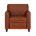 Flash Furniture - Fauteuil en cuir cognac de la série HERCULES Diplomat-Coussins de siège et de dossier fixes