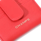 Champs Iconic Snap Cardholder - Red-Bill compartment