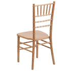 Flash Furniture - Chaise Chiavari série Hercule en bois, naturel (XSNATURAL)-Finition en bois naturel