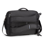 Nextech Convertible Backpack Business Case with 17.3" Laptop Compartment - Black-Includes a removable, adjustable strap and trolley pass-through for added convenience during travel