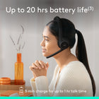 Logitech Zone 300 Wireless Bluetooth Headset With Noise-Canceling Microphone - Graphite-Extra Comfort: The comfortable, lightweight design (just 122 grams or 4.3 oz), enlarged earpads, and padded headband of this Logitech wireless headset make all-day use possible