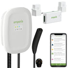 Emporia Classic Level 2 40A NEMA Plug NACS/TESLA EV Charger and Vue 3 2-Phase Load Management Bundle - White-Designed for indoor and outdoor installation with a rugged watertight nema type 4 enclosure to protect against environmental conditions, may qualify for local rebates depending on your area