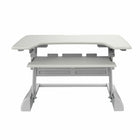 TygerClaw Sit-Stand Workstation Stand (TYDS14014)-Gas spring lifting mechanism allows to easily moving the desk up and down, even with your computer equipment