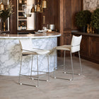Zuo Pola Counter Stool - White-Assembly required