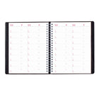 Brownline 2026 Four-Person Daily Professional Appointment Book - 11" x 8-1/2" - Black - English-Tear-off corners