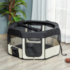 PawHut Octagon Fabric Foldable Pet Playpen - M-Uniquely designed to meet your home and travel needs