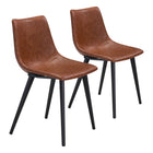 Zuo Daniel Dining Chair - Vintage Brown - Set of 2-Assembly required
