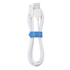 Blu Element Braided Charge/Sync Lightning USB 4ft White (B4MFIWH)-Works with all USB car and wall chargers