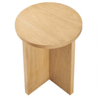 Modway - Silas Manche Table d’appoint en bois - Naturel-Assemblée requise
