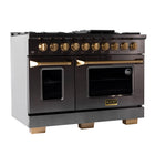 Kucht 48" KEG Series Pro Style Propane Ready Gas Range - Gemstone -Convertible to liquid propane