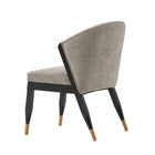 Manhattan Comfort - Lot de 2 chaises de salle à manger modernes Ola 54,5 cm en chenille, coloris pierre, avec assise rembourrée-Testé pour usage commercial avec une capacité de charge de 150 kg