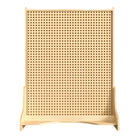 Flash Furniture - Systeme mural STEAM Bright Beginnings de qualite commerciale en bois, double face, autoportant, avec panneaux-Systeme mural STEAM autoportant de qualite commerciale avec panneaux perfores