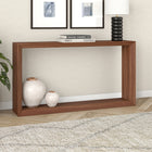 Hudson&Canal Osmond 55"W Console Table - Satin Walnut-Clean with a soft, dry cloth and no harsh chemicals or abrasive cleaning materials