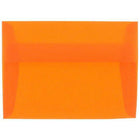 JAM Paper - Enveloppes d'invitation A2 en vélin translucide - 4,375 po x 5,75 po - Orange - paquet de 25 (PACV619)-Couleur : orange translucide.