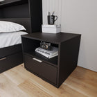 Nexera Hunter Nightstand - Black-Easy Assembly and Delivery: Hassle-free assembly, doorstep delivery for a convenient bedroom upgrade