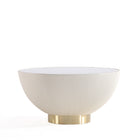 Manhattan Comfort Anderson Modern 28.15" Coffee Table and 18.43" End Table - Cream and Grey - Set of 2-28.15" L x 28.15" W x 17.72" H