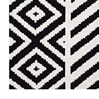 Modway Ailani Geometric Chevron / Diamond Area Rug - 8 ft W x 10 ft L - Black/White-Stain Resistant / Easy To Clean